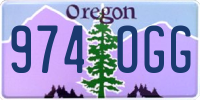 OR license plate 974OGG