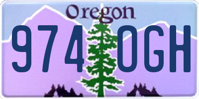 OR license plate 974OGH