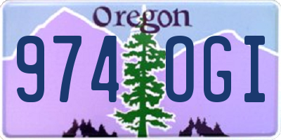 OR license plate 974OGI