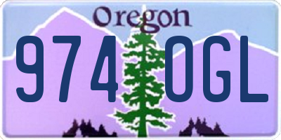 OR license plate 974OGL
