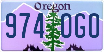 OR license plate 974OGO