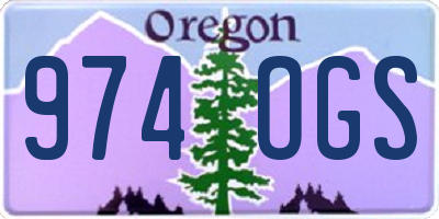 OR license plate 974OGS