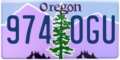 OR license plate 974OGU