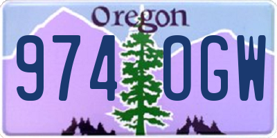 OR license plate 974OGW