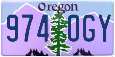 OR license plate 974OGY