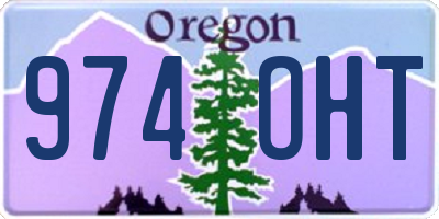 OR license plate 974OHT