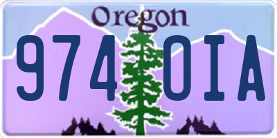 OR license plate 974OIA