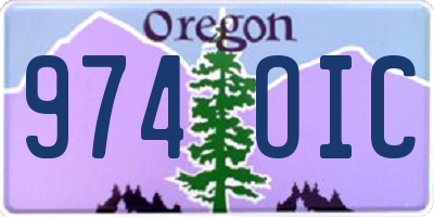 OR license plate 974OIC