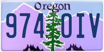 OR license plate 974OIV