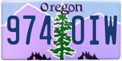 OR license plate 974OIW