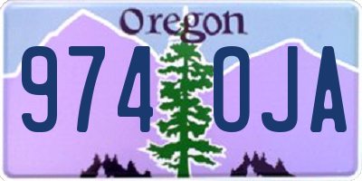 OR license plate 974OJA