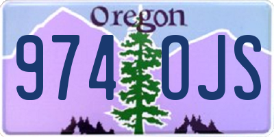 OR license plate 974OJS