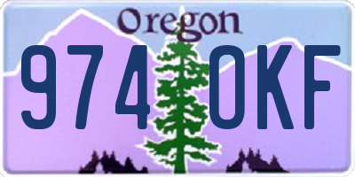 OR license plate 974OKF