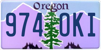 OR license plate 974OKI