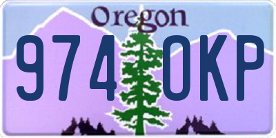 OR license plate 974OKP