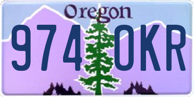 OR license plate 974OKR
