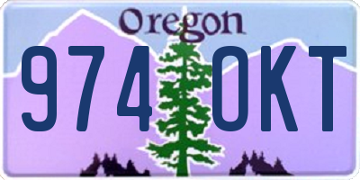 OR license plate 974OKT