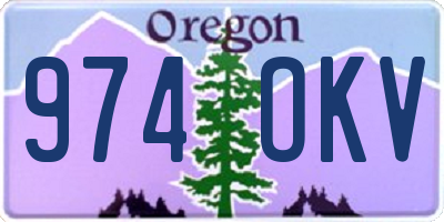 OR license plate 974OKV
