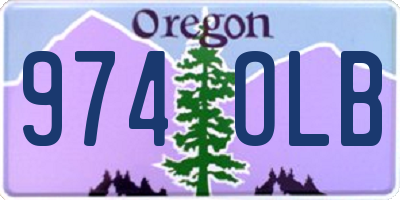OR license plate 974OLB