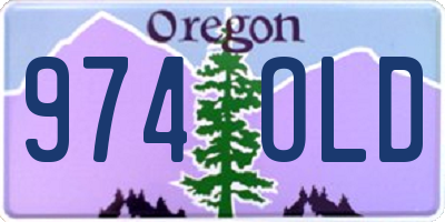 OR license plate 974OLD