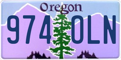 OR license plate 974OLN