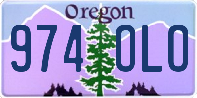 OR license plate 974OLO