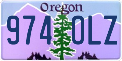 OR license plate 974OLZ