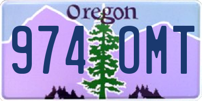 OR license plate 974OMT