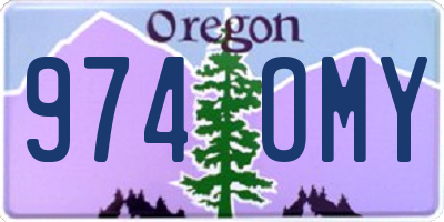 OR license plate 974OMY