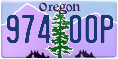 OR license plate 974OOP