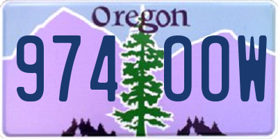 OR license plate 974OOW