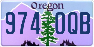 OR license plate 974OQB