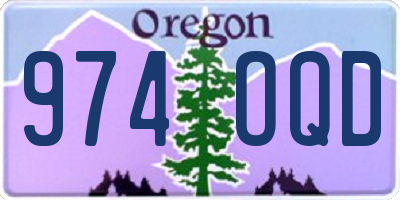 OR license plate 974OQD