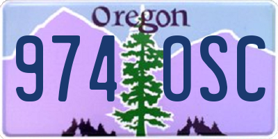 OR license plate 974OSC