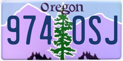 OR license plate 974OSJ