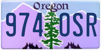 OR license plate 974OSR