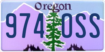 OR license plate 974OSS