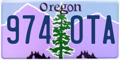 OR license plate 974OTA