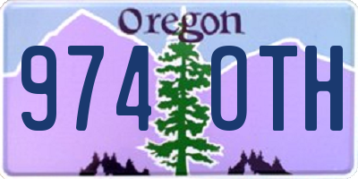 OR license plate 974OTH