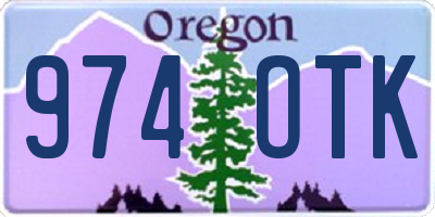 OR license plate 974OTK