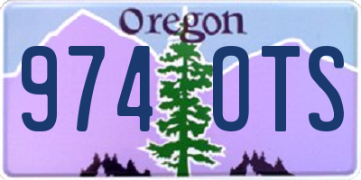 OR license plate 974OTS