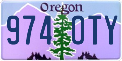 OR license plate 974OTY