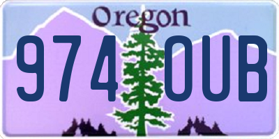 OR license plate 974OUB