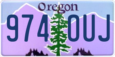 OR license plate 974OUJ