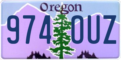 OR license plate 974OUZ