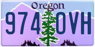 OR license plate 974OVH