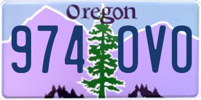 OR license plate 974OVO
