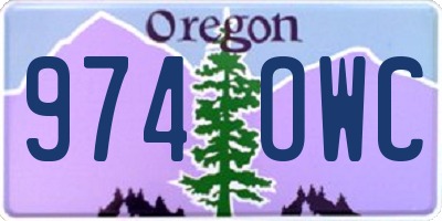 OR license plate 974OWC
