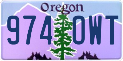 OR license plate 974OWT