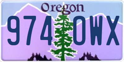 OR license plate 974OWX